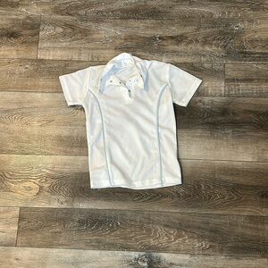 White horseback riding top